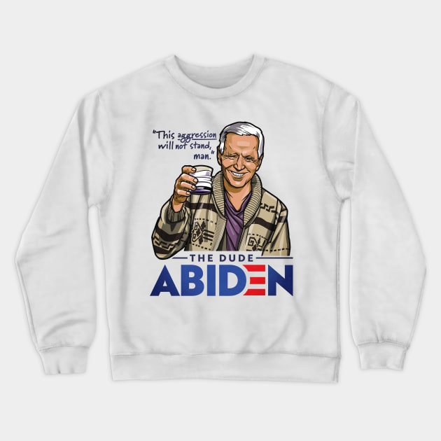 The Dude Abiden - Lebowski Crewneck Sweatshirt by RetroReview